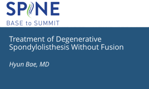 Treatment of Degenerative Spondylolisthesis Without Fusion