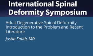 Adult Degenerative Spinal Deformity Introduction to the Problem and Recent Literature