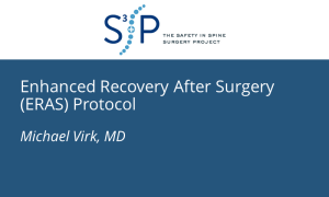 Enhanced Recovery After Surgery (ERAS) Protocol